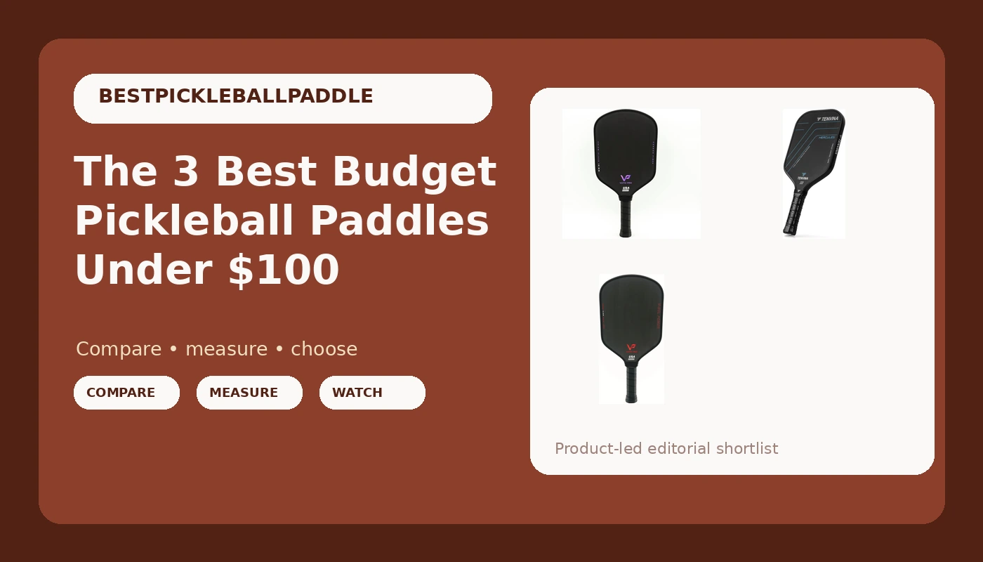 The 3 Best Budget Pickleball Paddles Under $80 - PickleballPaddleScore review with measurements and honest opinion