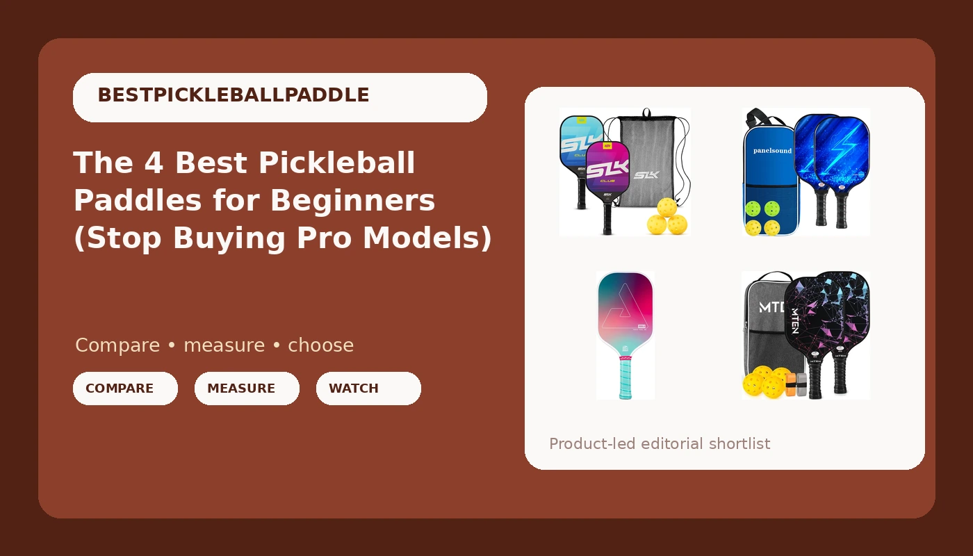 The 4 Best Pickleball Paddles for Beginners (Stop Buying Pro Models) - PickleballPaddleScore review with measurements and honest opinion