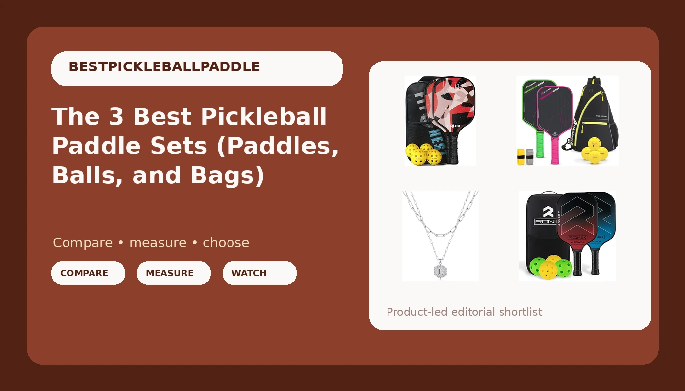 The 3 Best Pickleball Paddle Sets (Paddles, Balls, and Bags) - PickleballPaddleScore review with measurements and honest opinion