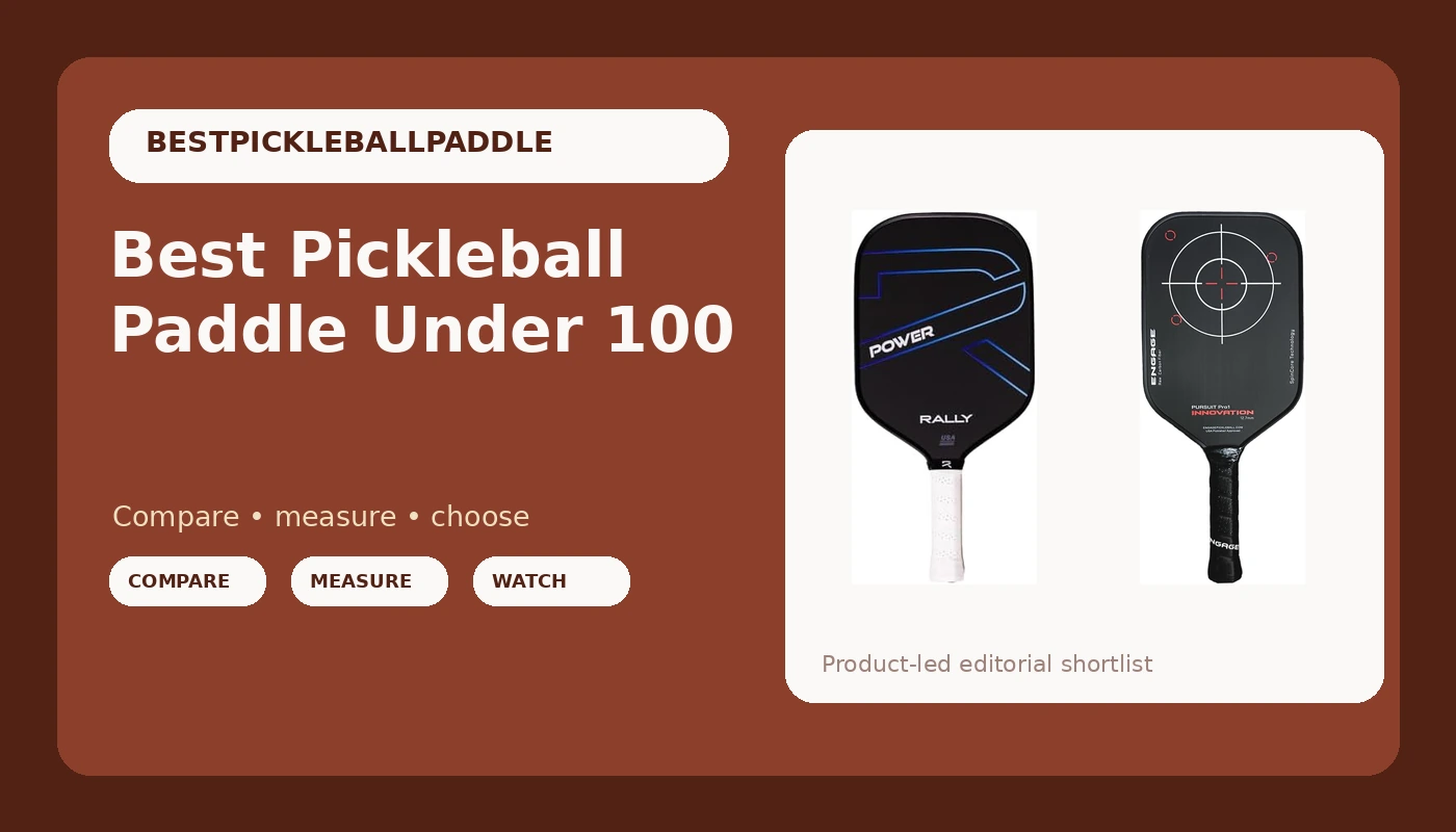 Best Pickleball Paddle Under 100 - PickleballPaddleScore review with measurements and honest opinion