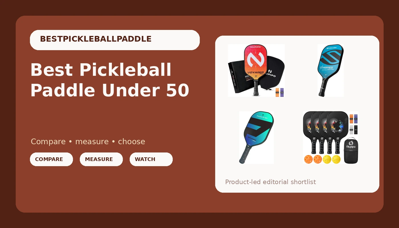 Best Pickleball Paddle Under 50 - PickleballPaddleScore review with measurements and honest opinion