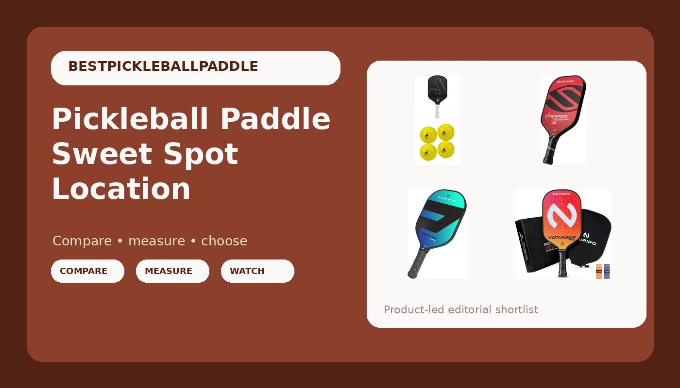Pickleball Paddle Sweet Spot Location - PickleballPaddleScore review with measurements and honest opinion