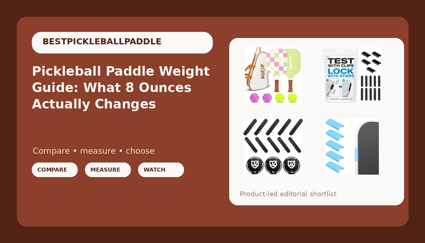 Pickleball Paddle Weight Guide: What 8 Ounces Actually Changes - PickleballPaddleScore review with measurements and honest opinion