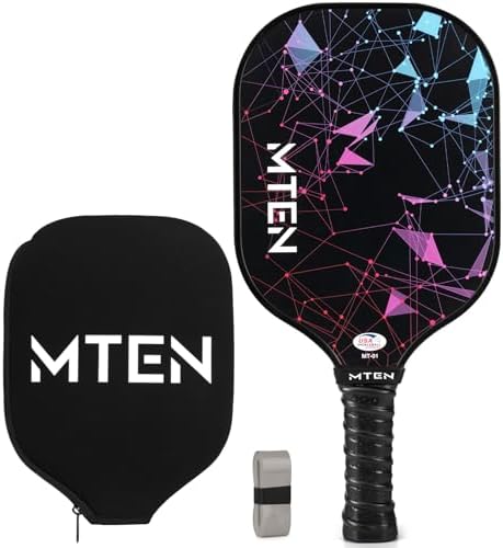 MTEN Pickleball Paddles Set of 2/4/1, USAPA Approved Fiberglass Rackets