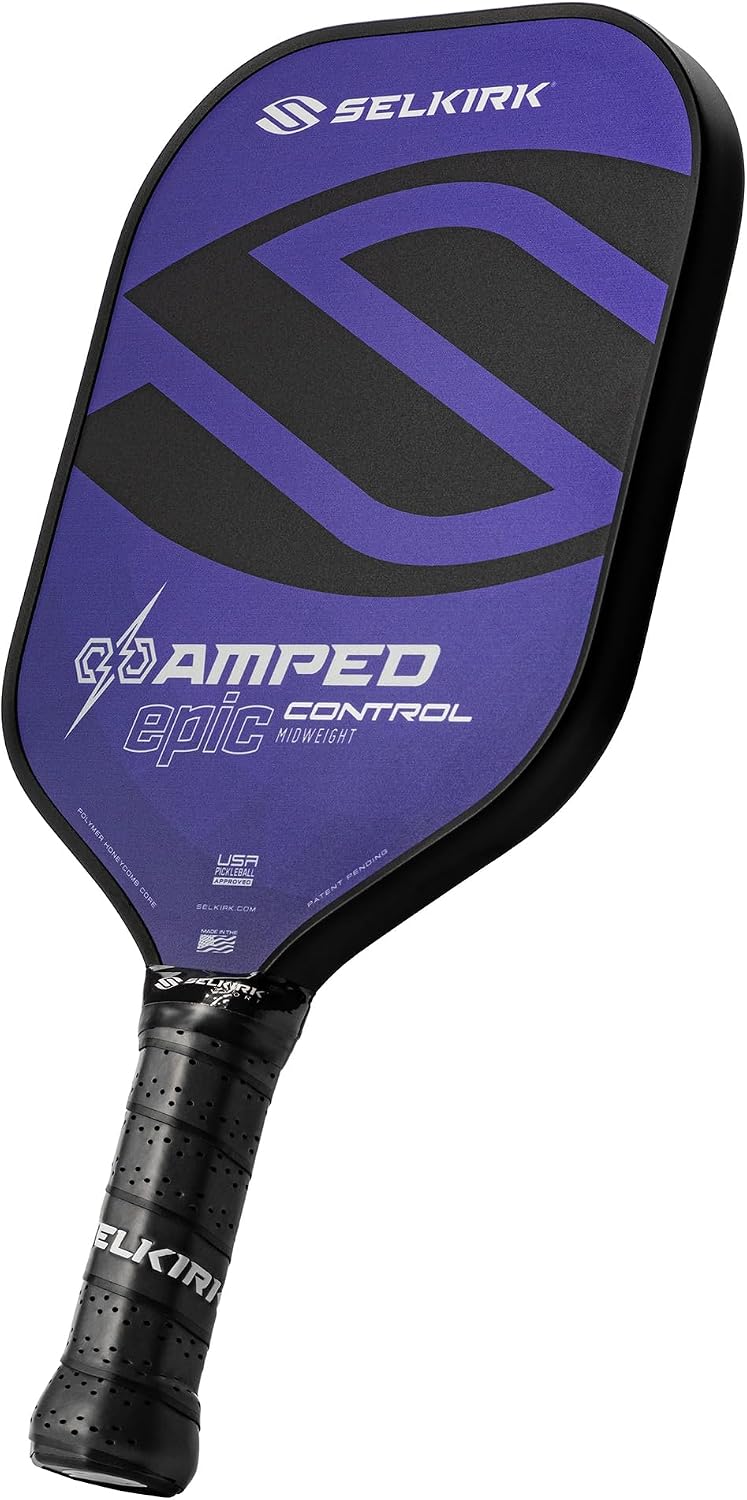 Selkirk Sport Amped Control Pickleball Paddles | Fiberglass | 16mm X5 Core
