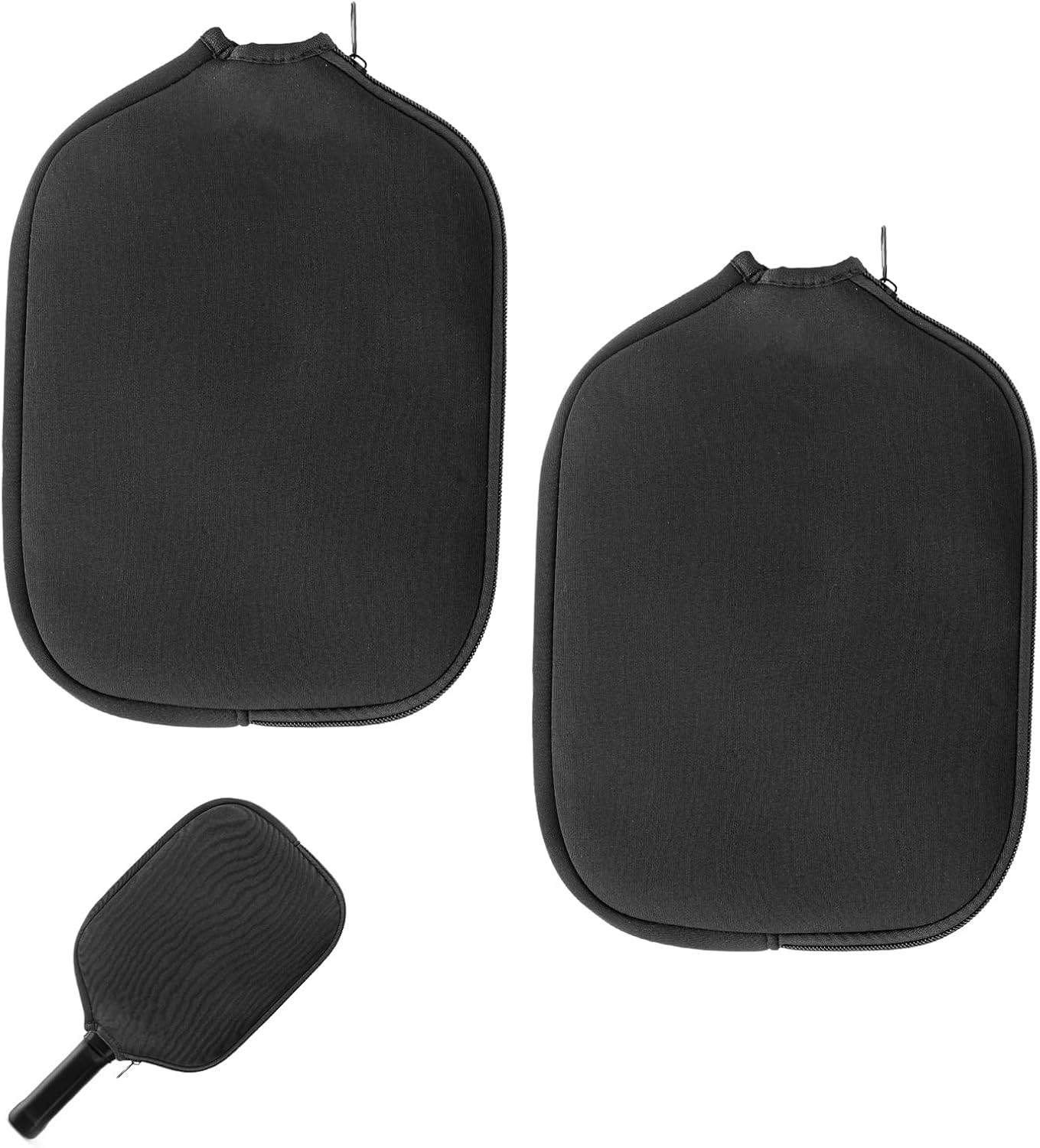 2 Pcs Pickleball Paddle Covers, Universal Case Size Racket Sleeve Paddle Storage Bag Compatible with Most USAPA Standard and Elongated Pickball Paddles
