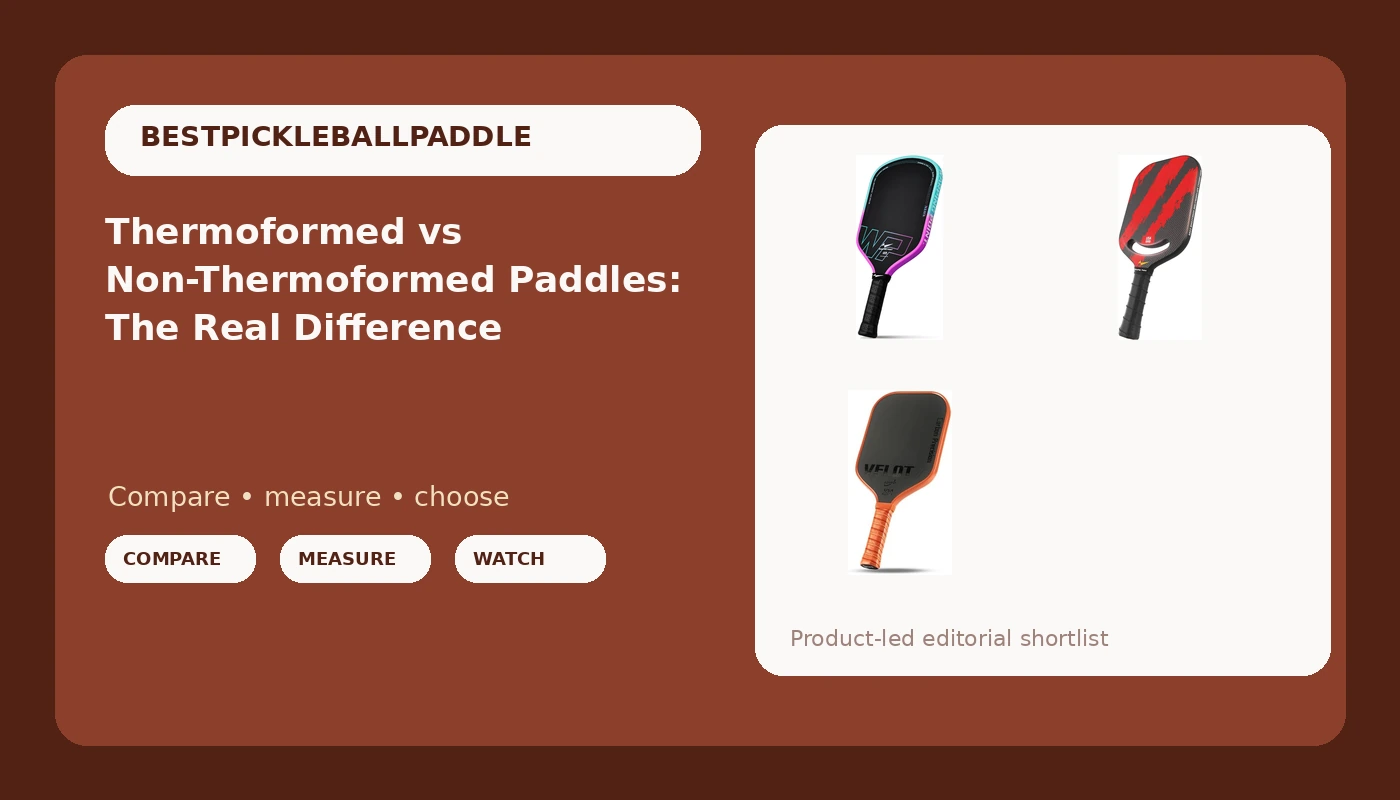 Thermoformed vs Non-Thermoformed Paddles: The Real Difference - PickleballPaddleScore review with measurements and honest opinion